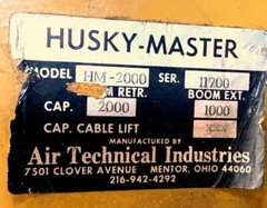 Air Technical Industries HM-2000 Husky-Master Hydraulic Floor Crane 2000 LB Cap.