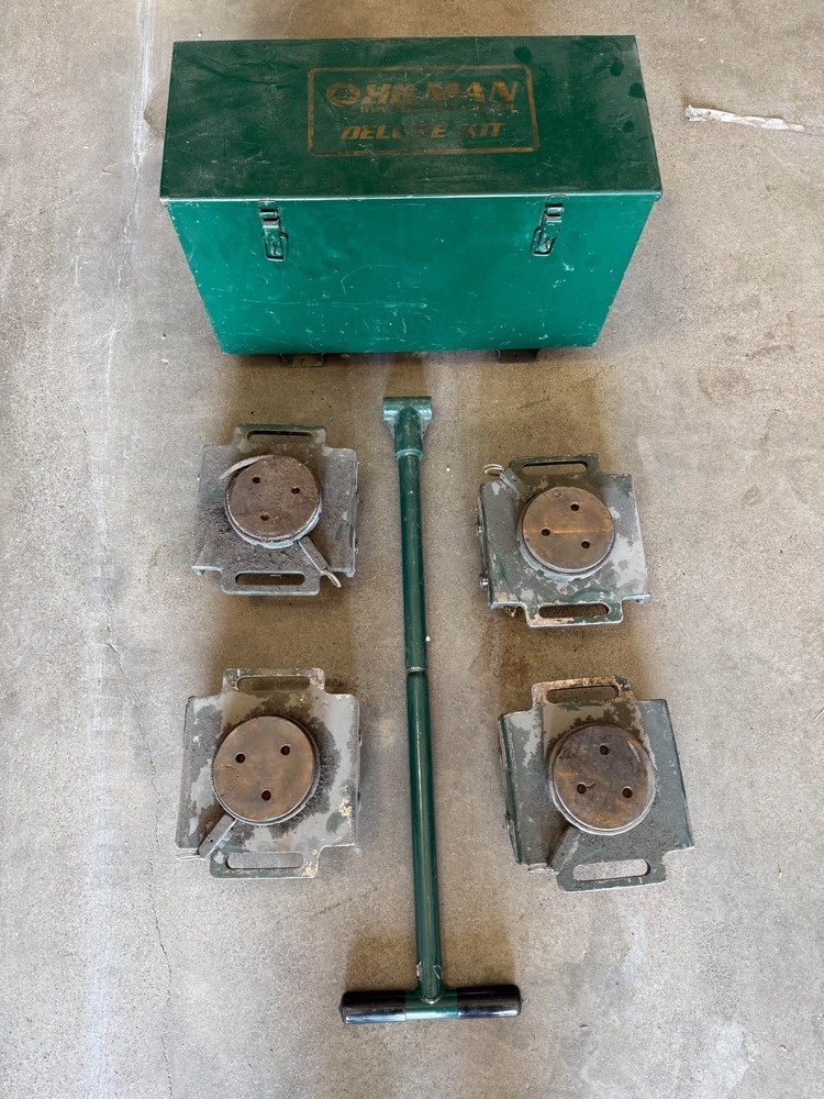 Hilman Deluxe 24 Ton Roller Kit Swivel Top Skates for Machinery Moving Hillman