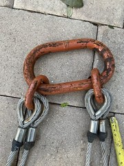 6 ft Crane Rigging Hoist Lift Sling Stainless Steel Cable Attachment Heavy Duty
