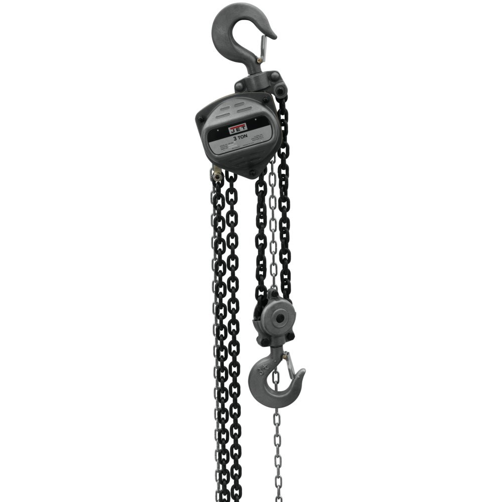 Jet 101941 S90-300-15 3-Ton Hand Chain Hoist 15 Ft Lift Dual Pawl Brake