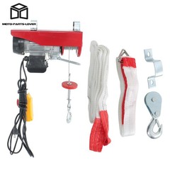 440LBS Miniature Electric Hoist with 14ft Remote Control & Single/Double Slings