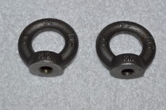 EYE BOLTS ~ LIFTING EYE BOLTS ~ M12 ~ (2) TOTAL ~ NEW