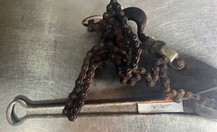 A.B. Chance 3/4 Ton Ratchet Link Chain Hoist. Item ID 5