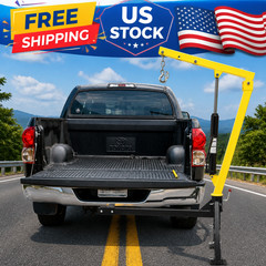 Hydraulic Pickup Crane, 1000 lbs Capacity with 3 Boom Capacities of 500 lb Truck