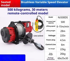 Brushless Adjustable Speed Variable Frequency Small Diamond Elevator 220V Crane