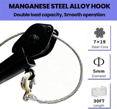 3800lb Winch Electric Pickup Truck Crane 1500lb Truck-Mounted Bed Crane Hoist