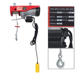 1350W 1760 LBS Lift Electric Hoist Winch for Factories, Warehouses, Construction