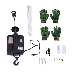 1500W 2-in-1 Portable Electric Hoist Power Winch 1100lbs Wireless Remote Control