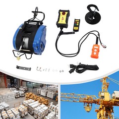 500kg Wired Electric Hoist Electric Lifting Winch With Wireless Remote Control