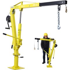 Foldable Hydraulic Swivel Lift Crane 1000LBS Capacity Pickup Truck Bed Hoist