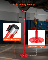 Underhoist Support Stand, 3/4 Ton (1653 Lbs) Capacity under Hoist Jack Stand, Li