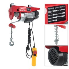 440lbs / 200kg Mini Electric Hoist 6.6ft / 2m Wired Remote Control 110v