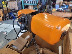 HITACHI/JET 1-TON ELECTRIC CHAIN HOIST, 20′ LIFT, TYPE 1BSH1, 115/230 V, 1 PHASE