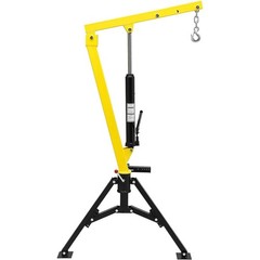 1000 lbs Hydraulic Pickup Truck Crane, Hitch Mount, 360° Swivel,Adjustable Lift
