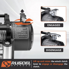 12000lb 12V Truck Waterproof Steel Rope Electric Winch with Roller Fairlead
