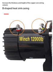 Electric Winch 12V/24V Off-Road Vehicle Self-Rescue Electric Hoist Winch