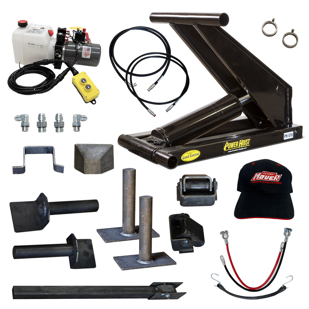 8 Ton (16000 lb) Dump Trailer Hydraulic Scissor Hoist – PH-516