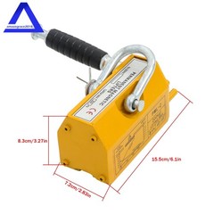 Magnetic Lifter Lifting Magnet 440 lbs/200 kg 2.5 Safety Factor Neodymium Hoist