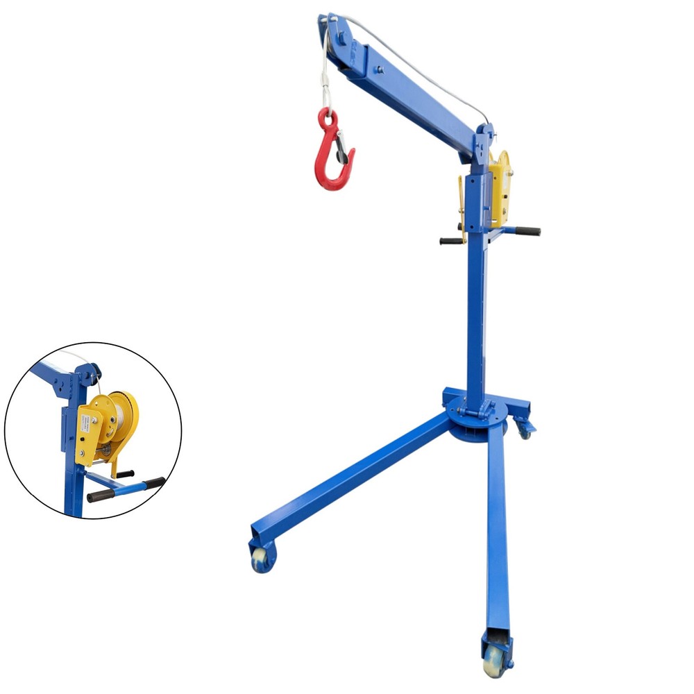 Folding Elevator 1100LBS Hand Lift Crane Hoist Winch for Loading Lifting