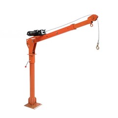 1100LB Electric Hoist Crane – 12V 360° Swivel Lift, Adjustable Boom, for Engines