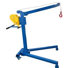 Small Portable Folding Crane Manual Lifting Machine Max.1100LBS Folding Elevator