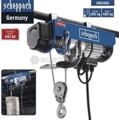 230V ELECTRIC WINCH HOIST CRANE SCAFFOLD LITFING 200/400 KG SCHEPPACH HRS400