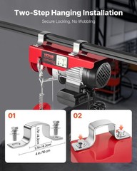 440 lbs Electric Hoist with 14ft Remote Control – Durable & Efficient Handling