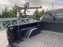 Pickup Truck Bed Crane Cable Winch Swivel Load Lift Boom Hydraulic Hoist 1/2 Ton