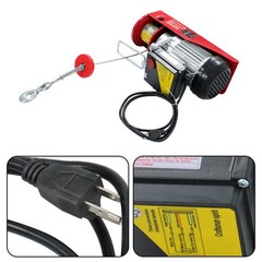 Electric Hoist 880lbs Crane Winch with Wireless Remote Control 850W 110V