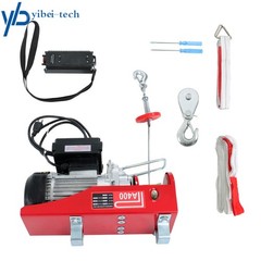 Electric Hoist 880lbs with 328ft Remote Control 110 V, 40ft/20ft Lifting Height
