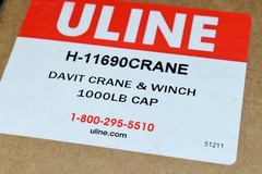 OZ Davit Crane – 1000 lb Capacity OZ1000DAV H-11690 – NEW IN BOX
