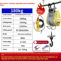 Brushless Inverter Small Diamond Electric Hoist 220v Crane Lift Adjustable Speed