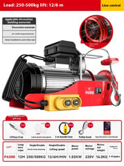Electric Hoist Remote Control Home Micro Small Crane Hoist Winch Lifting