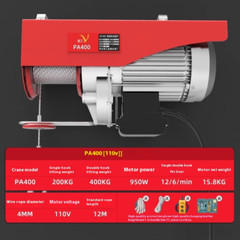 Mini Micro Electric Hoist Small Lifting Winch Lifting Crane Lifting Winch Crane