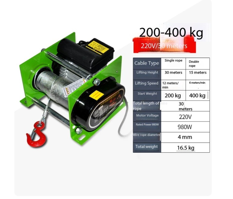 Electric Winches Electric Hoists Home-Use Cranes Quick-Lifting Small Cranes