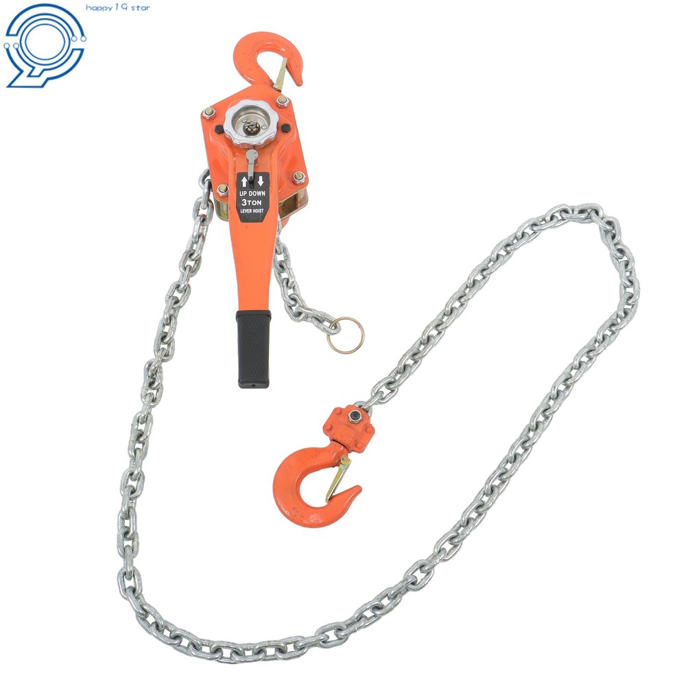 Wrench Hoist Manual Lever Block Steel Chain Hoist 6600lb Capacity 10ft G80 Chain