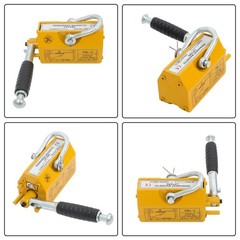 Magnetic Lifter 440lbs Lifting Capacity 2.5 Safety Factor Yellow Magnetic Crane
