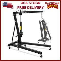 Engine Hoist Crane Cherry Picker 2 Ton Hydraulic Garage Shop Engine Lift Jack