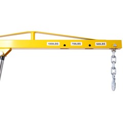 Hydraulic Receiver Hitch Mounted Swivel Crane – 1000 lbs Capacity