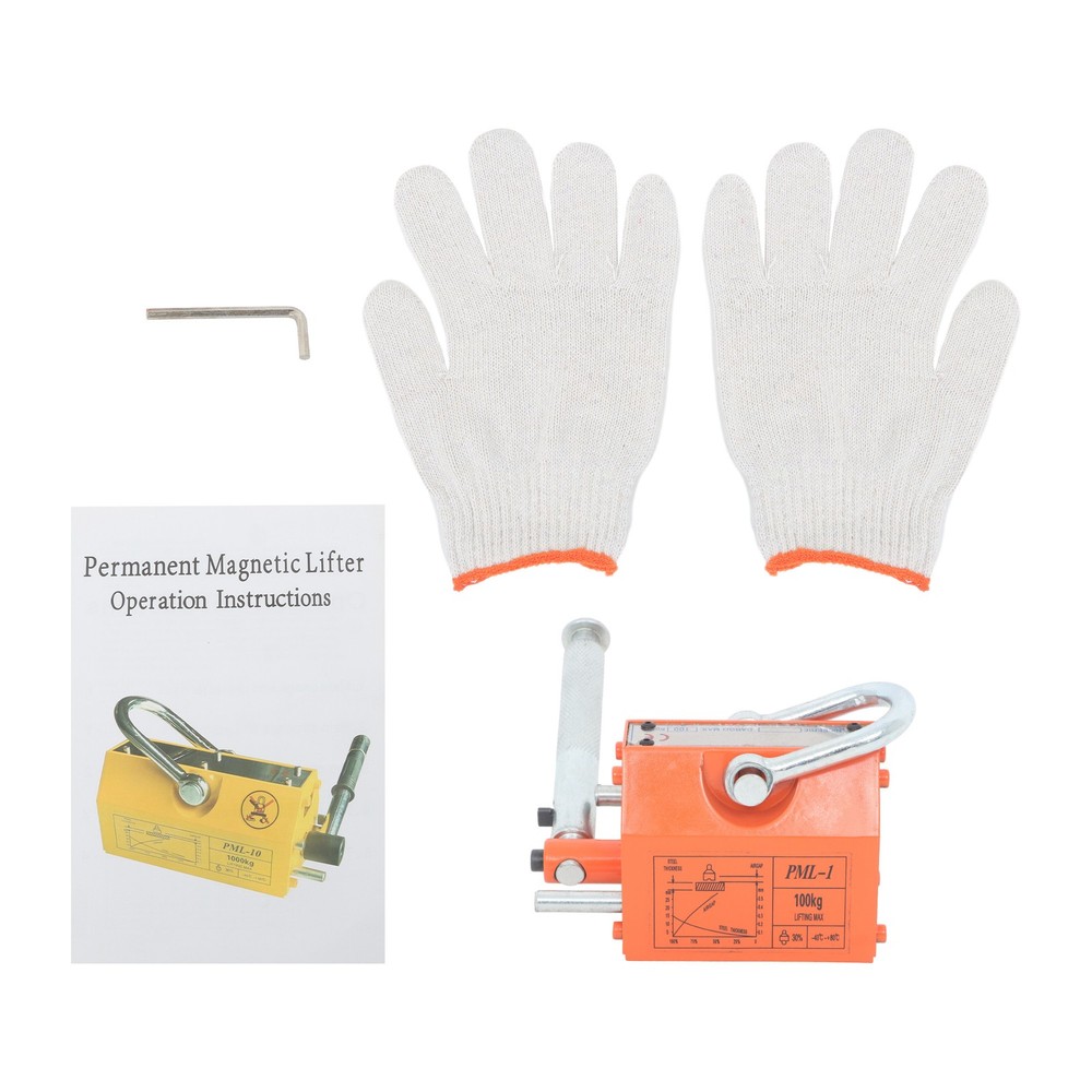 LABLT Permanent Magnetic Lifter Lifting Magnet 220 lbs/100 kg 2.5 Safety Factor