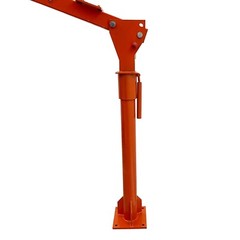 360° Electric Small Crane 500kg 1.2-2.2m 3000lb Hoister Swivel Hoist Winch Crane
