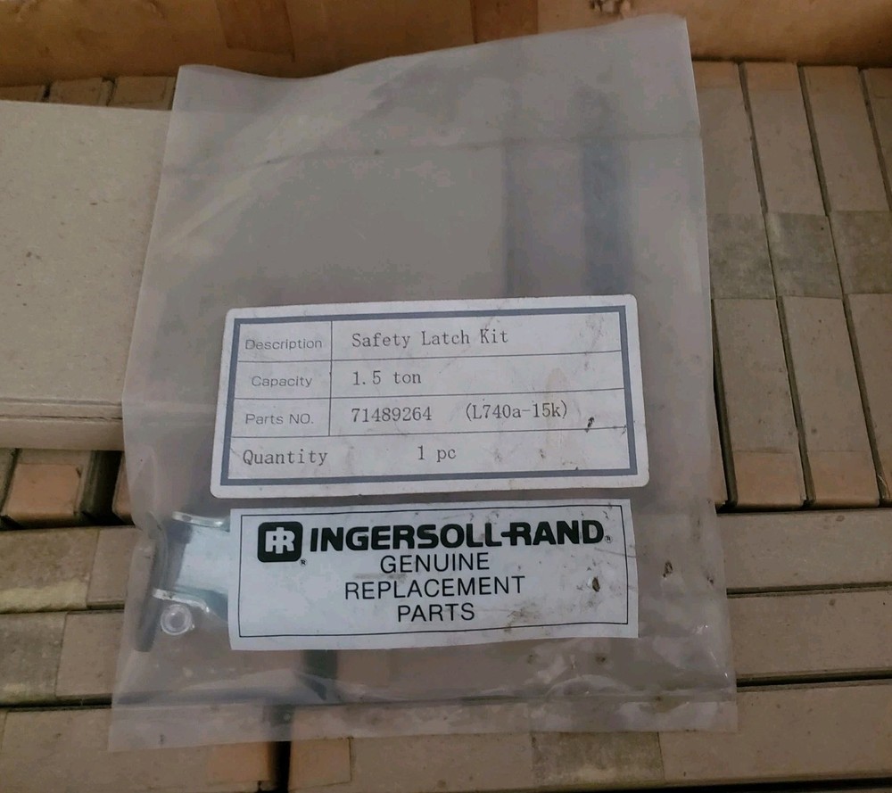 Ingersoll Rand Hook Latch Kit P/N 71489264 1.5 ton Hoists (L5H Series Hoists)