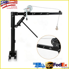 1000lbs Truck Crane Hoist Hitch Crane Jib Mount Pickup Steel for Lifting Goods