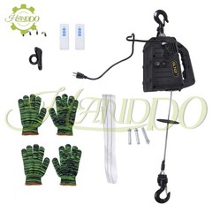 1100 lbs Electric Hoist Winch, 2-in-1 1500W Portable Wireless Remote Control