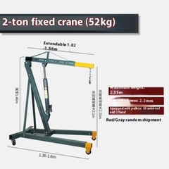 Engine Hanger Crane Hydraulic Truck Crane 2T Ton Folding Mobile Auto Repair Tool