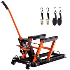 1500 LBS Hydraulic Motorcycle Scissor Lift Jack, Foot Operated ATV Lift Stand