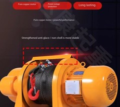 1/2/3-Ton 380V Multi-Function Electric Hoist Wire Rope Winch Heavy-Duty Winch