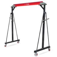 1 Ton Gantry Crane Compatible with Chain Hoist 8-12 FT Adjustable Height 2200