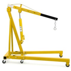 2 Ton Folding Engine Hoist Lift Hydraulic Cherry Picker Shop Crane Hoist 4400lbs