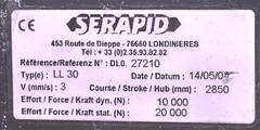 WARRANTY SERAPID LL-30 LINKLIFT PORTABLE HEAVYDUTY LOAD MATERIAL SYSTEM FREESHIP